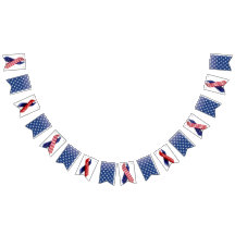 4 de julho, Blue with White Stars Bunting