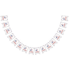 Bandeirinha 4 de julho Estrelas Strips Foil Balões