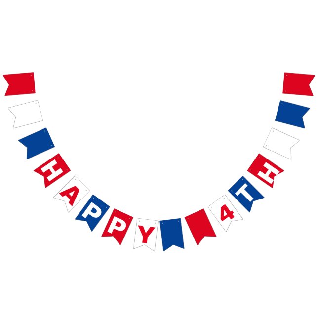 Bandeirinha 4 de julho Partido Vermelho Branco e Azul Patrióti (Todos)