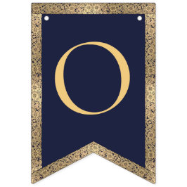 Bandeirinha 4 letras Marinho Blue Deus abençoe Baptism Commune