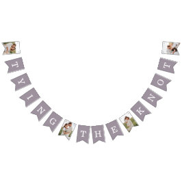 Bandeirinha 4 Sinalizadores de Festa de noivado Roxo