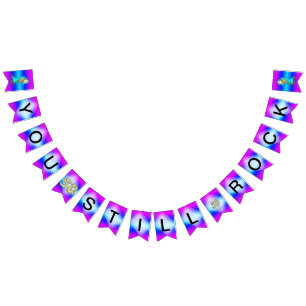 Bandeirinha 50º Aniversário Você Ainda Agita O Banner De Bunti