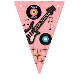 Bandeirinha 50 Rock n Roll Bunting.