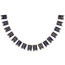 7 Letras Blue Dourado Deus abençoe Comunhão do Bat