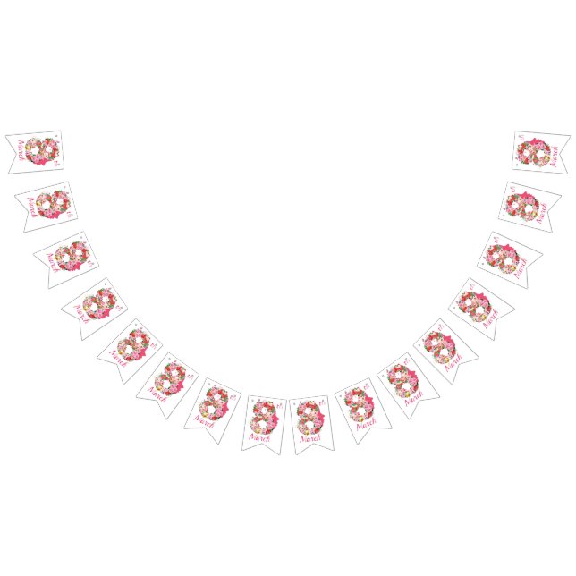 Bandeirinha 8 de março Dia Internacional da Mulher (Todos)