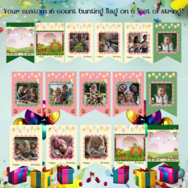 Bandeirinha A família da moça de pastel fofa marcou os momento