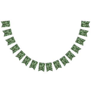 Bandeirinha Acoplamento de Terrazzo Verde-Azeite Simples Moder