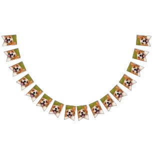 Bandeirinha Adicionar Foto de Cão Personalizada Personalizada