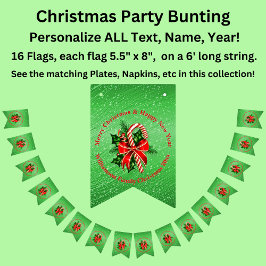 Bandeirinha Adicionar Nome Alterar Texto Vermelho Verde Parafu