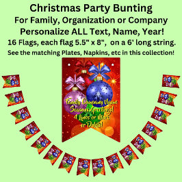 Bandeirinha Adicionar Texto de Nome Correspondente ao Natal