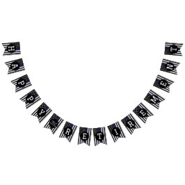 Bandeirinha Agente Policial Personalizado - Aposentação de Lin