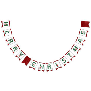 Bandeirinha Agulhas do pinho do papai noel do Feliz Natal -