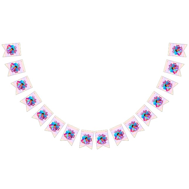 Bandeirinha Alterar Nome de Idade Personalizar Festa de aniver (Todos)