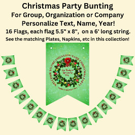 Bandeirinha Alterar TODO O Texto Organização de Natal Bunti