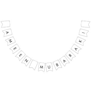 Bandeirinha Ameen Mubarak Penant Bunting Banner