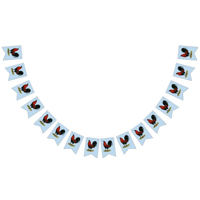 Bandeirinha American Game BB Black Red Rooster (Todos)