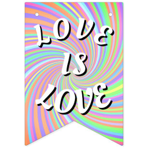 Bandeirinha Amor é Orgulho de Amor
