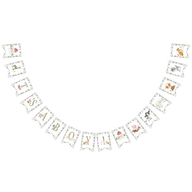 Bandeirinha Animais da Fazenda, Barnyard Greenery.  (Todos)