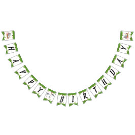 Bandeirinha Animais da Selva Engraçados e Bonitos na Festa Sel