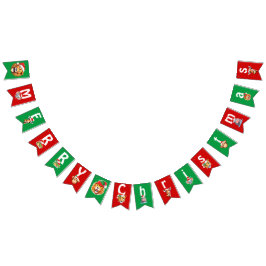 Bandeirinha Animais Safari Engraçados Papais noeis de Leão Fig