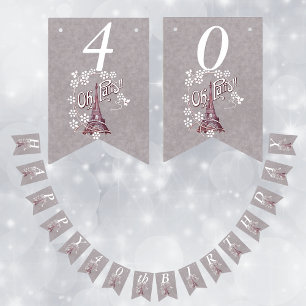 Bandeirinha Aniversário das Flores Brancas de Margarida da Tor