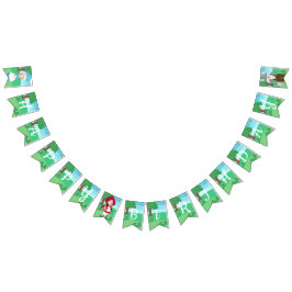 Bandeirinha Aniversário das Meninas do Conto de Cabelo Vermelh