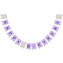 Aniversário de 6 anos Arco-íris Pastel Retrô Feliz