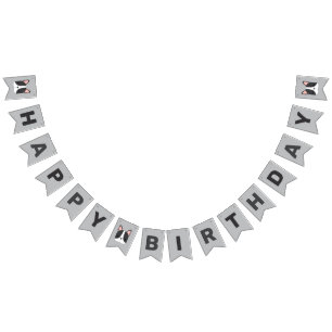 Bandeirinha Aniversário de Cãozinho Francês