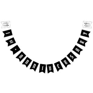 Bandeirinha Aniversário de Casamento de Casais Biker Personali