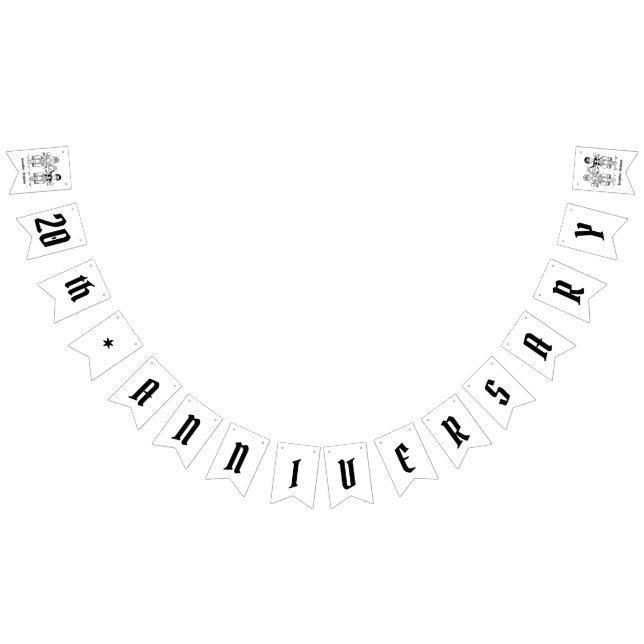 Bandeirinha Aniversário de Casamento de Casais Biker Personali (Todos)