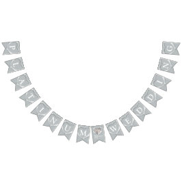 Bandeirinha Aniversário de casamento de Platinum 70