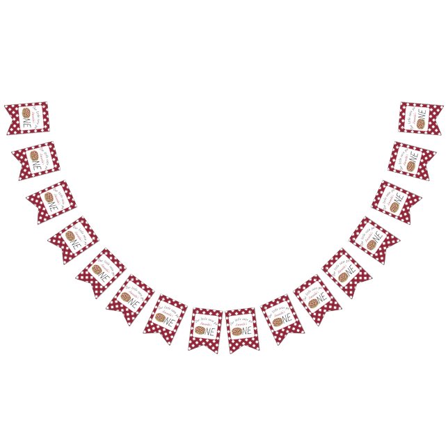 Bandeirinha Aniversário de criança de Pizza de Aquarela (Todos)