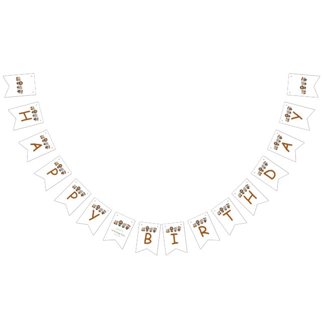 Bandeirinha ANIVERSÁRIO DE CRIANÇA Fiesta do trem TOTALMENTE (Todos)