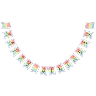 BANDEIRINHA ANIVERSÁRIO DE RAINBOW, PARTIDO DE RAINBOW