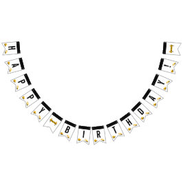 Bandeirinha Aniversário do Tema Caminhões de Construção