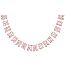 Bandeirinha Aniversário Tropical Rosa