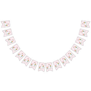 Bandeirinha Aniversário. Unicórnios bonitos.