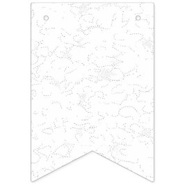 Bandeirinha Anúncio de Formatura Branco Elegante
