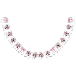 Bandeirinha Arco de coquete rosa-faísca 1rua