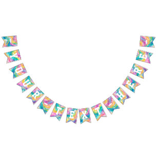 Bandeirinha Arco-íris e faixa Dourada