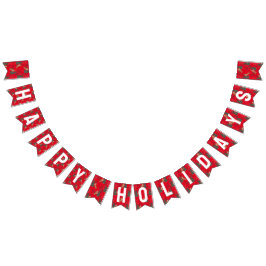 Bandeirinha Árvores de Natal e tigres: Feriados Felizes