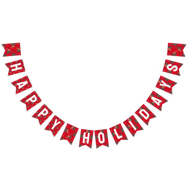 Bandeirinha Árvores de Natal e tigres: Feriados Felizes (Todos)