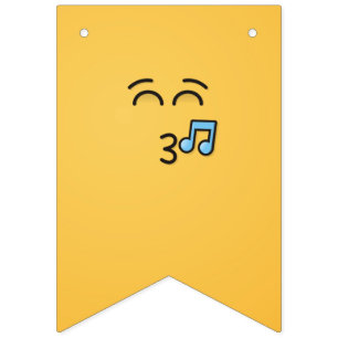 Bandeirinha Assobiar Face com Olhos Sorridentes