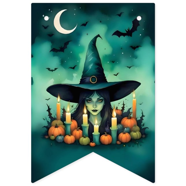 Bandeirinha Attractive & Mystical Halloween Witch Conjures (Terceira bandeira)