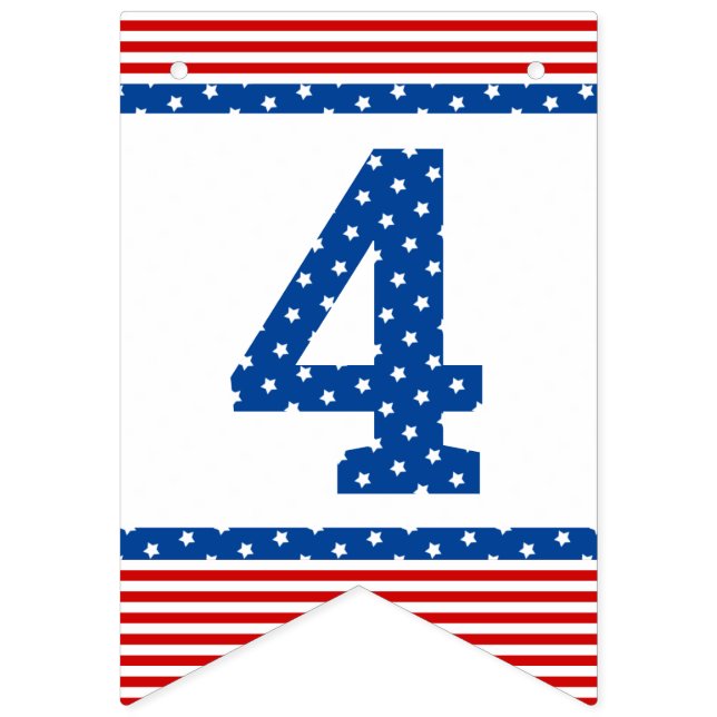 Bandeirinha Azul Branco Vermelho com Espuma Estelar Qualquer C (Décima terceira Bandeira)