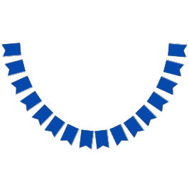 Bandeirinha Azul Cobalto Cor Sólida | Clássico | Elegante