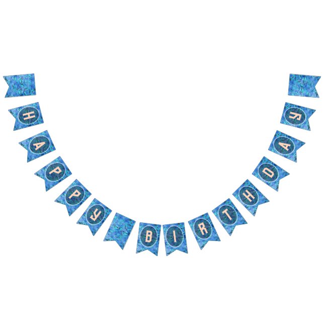 Bandeirinha Azul Fada Aniversário (Todos)