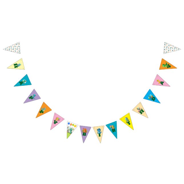 Bandeirinha Baby Dino Birthday Banners (Todos)