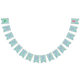 Bandeirinha Baby Shark Themed - Happy Birthday Banner 