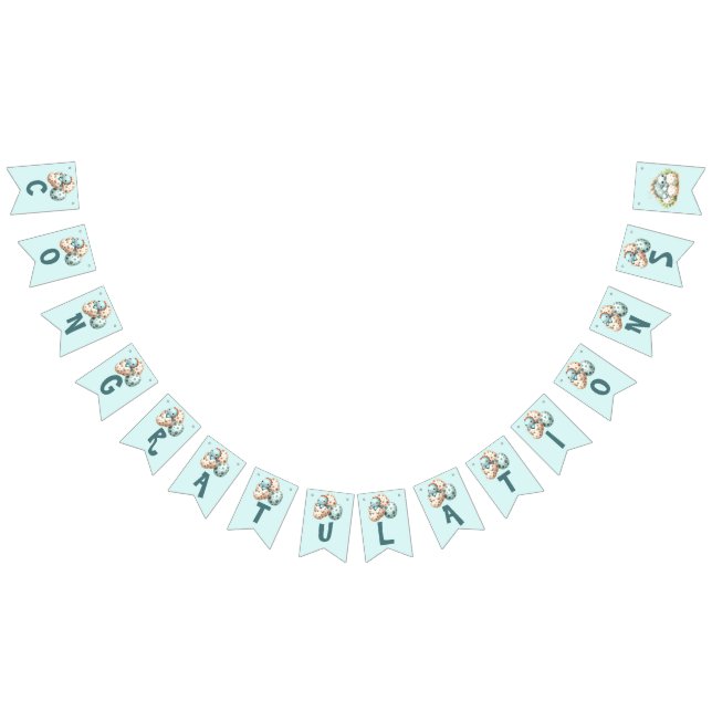 Bandeirinha Baby Shower Flag Bunting Dinosaur Dino Mite Party (Todos)